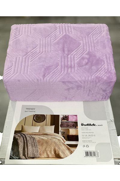 Özdilek Pătură unică la modă Art Deco Lavanda