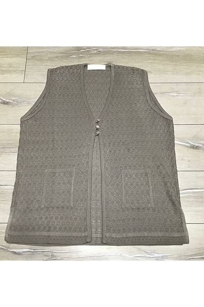 ECE GİYİM Seasonal Vest - Three Buttons, Pockets and Mercerized