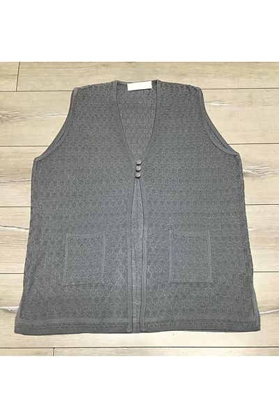 ECE GİYİM Seasonal Vest - Three Buttons, Pockets and Mercerized