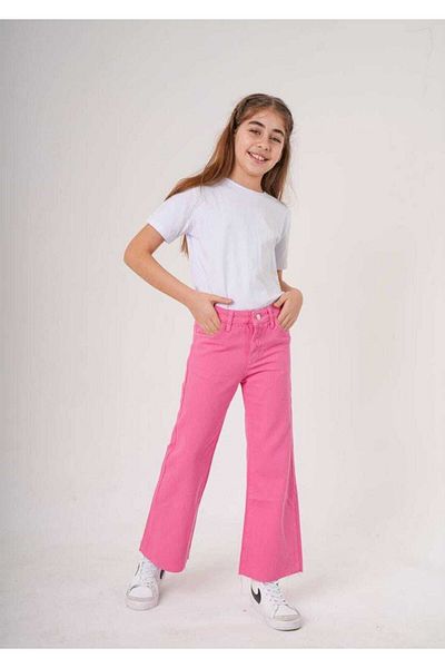 BOBBY JR KİDSWEAR Piece Dye Flared Leg, Seamless Gabardine Trousers