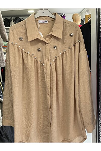 Yaren Moda Kadın keten Gömlek