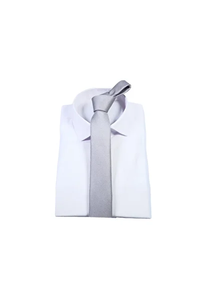 Ars Magic Box 1st Quality Special Patterned Tie Handkerchief Set - Gray