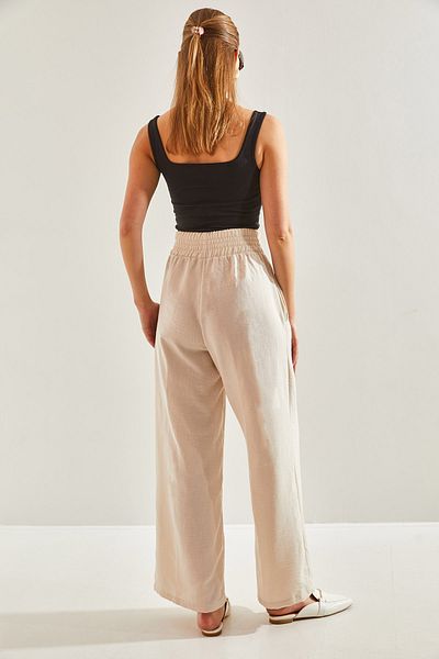 Bianco Lucci Women's Elastic Waist Trousers