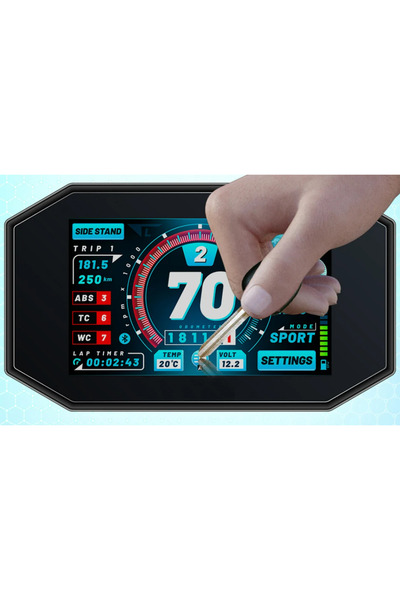 Mobilite Cf Moto 450 Sr 2023 2024 2025 2026 Dijital Gösterge Uyumlu 9h Nano Ekran Koruyucu