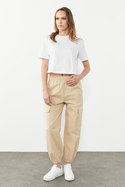 PAULMARK Paçası Lastikli Kargo Cepli Pantolon