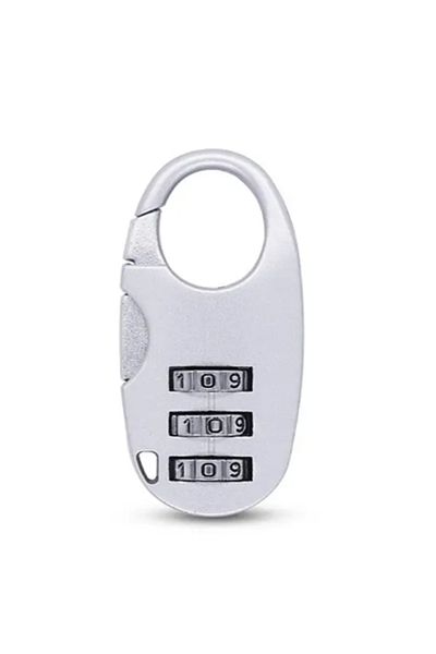 gaman Metal Combination Padlock Suitcase Lock Cabinet Lock Silver Gray