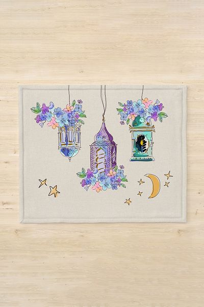 Filamente Ramadan American Service / Υφασμάτινη χαρτοπετσέτα / Χαρτοπετσέτα παρουσίασης / Ανθεκτική στους λεκέδες - Ύφασμα Micropetek που πλένεται