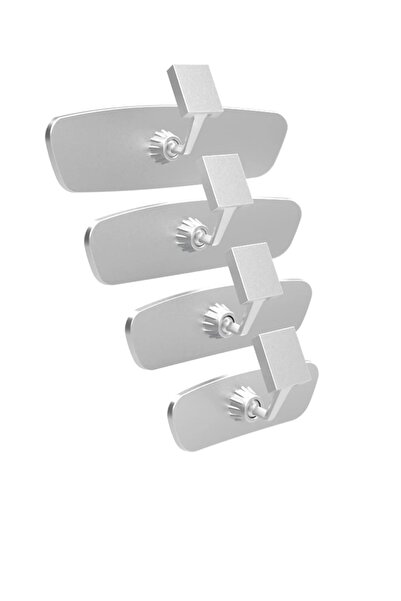 POLATLI OTO AKSESUAR Pırlanta 4'lü Set Eğik Kollu Dikiz Aynası - Krom