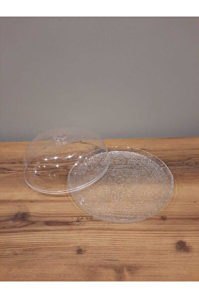 ASHALISERAMİK CAM KEK FANUSU 28 CM 2 PARÇA