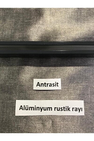 özdeğer home 180cm rustik perde rayı dekoratif perde korniş alüminyum perde k...