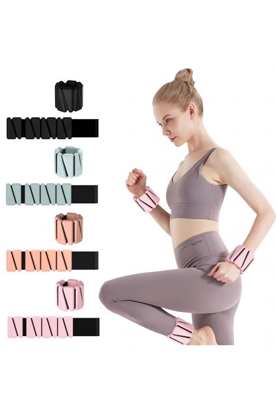 Gymo Greutate reglabilă din silicon pentru încheietura mâinii, seria Pro, 2x500gr, triunghiulară, neagră