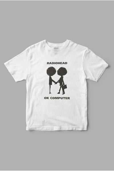 Gries تي شيرت مطبوع عليه كمبيوتر Radiohead Ok