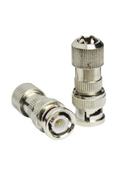 Genel Markalar 100lü Bnc jack Gümüş Gri Cctv Kamera Bnc Konnektör 100 Adet