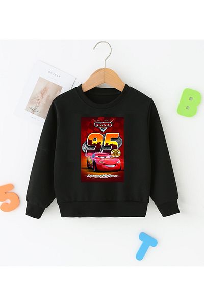 venüsdijital Детски тънък сезонен суичър със специален дизайн с щампи Lightning Mcqueen