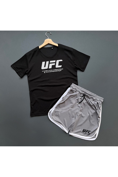 viperkombin UFC majica prevelikog kroja i šorts sa saćastim uzorkom, kombinac...