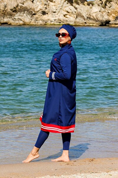 SEBOTEKS Uzun Jile Taytlı Kapalı Tesettür Mayo 2330