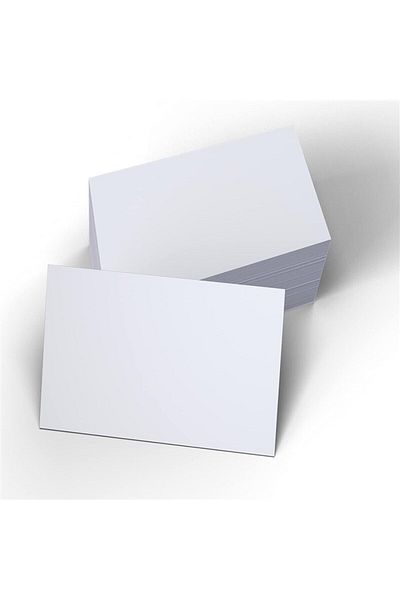 Kağıtay 100 Different Shopping Mall Note Cards with Straight Cut