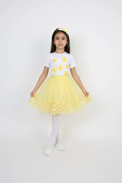 Nacar Kız Çocuk Alt Üst Takım 23 Nisan Gösteri Kıyafeti