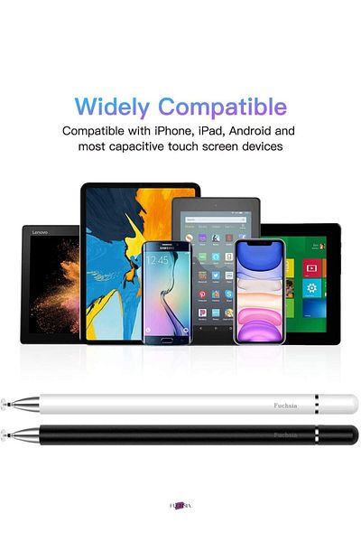 Fuchsia قلم ذكي يعمل باللمس لأجهزة Apple/Iphone/Ipad Pro/Mini/Air/Android/Microsoft/Surface