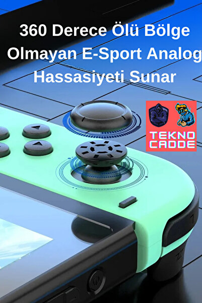 beboncool Nintendo Switch/Switch Oled Yüksek Kapasite Titreşimli RGB Işıklı Joy-Con Oyun Kolu