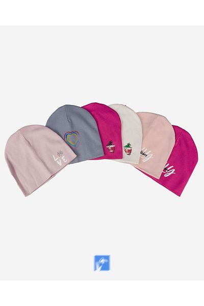 Kardelen Butik Denizli 100% Cotton Children's Combed Cotton Beret (For Girls) (5-9 Years)