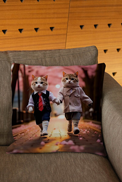 Şah Dekor Κάλυμμα μαξιλαριού με ριχτάρι με ψηφιακή εκτύπωση με θέμα το Street...