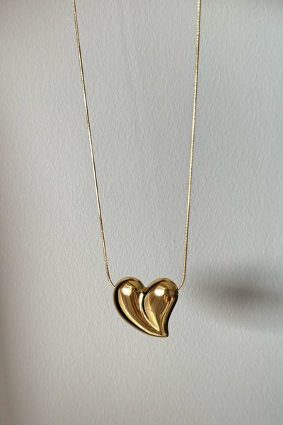 Beca Atelier Chubby Heart Thin Chain 316L Steel Necklace