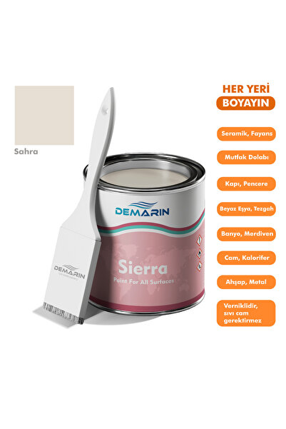 Demarin Her Şeyi Boyayan Sierra Tek Bileşen Fayans, Tezgah, Seramik, Mobilya,...