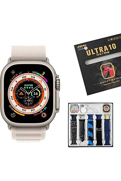 DigiMonster Smart Watch 8 Ultra 49 Mm 10 In 1 Akıllı Saat 10 Kordonlu Takvim ...