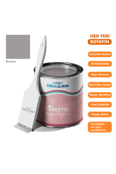 Demarin Her Şeyi Boyayan Sierra Tek Bileşen Fayans, Tezgah, Seramik, Mobilya,...