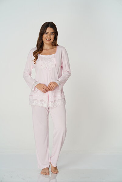 by İGP Effortt roza trudnička pidžama, set od Pamuk dela, dugi rukavi