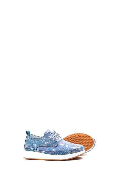 Ayakkabıhane În interior și în exterior Blugi din piele naturală Floare Pantofi de zi cu zi casual pentru femei AH 0812226124179