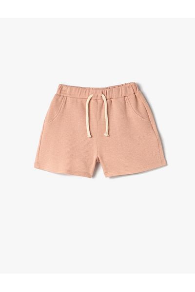 Koton Baby Boy Basic Shorts Elastic Waist Textured Cotton