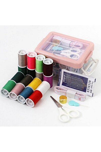 BarkoFix مجموعة خياطة صغيرة مكونة من 30 قطعة في صندوق، مقص صياد السمك، شريط ق...