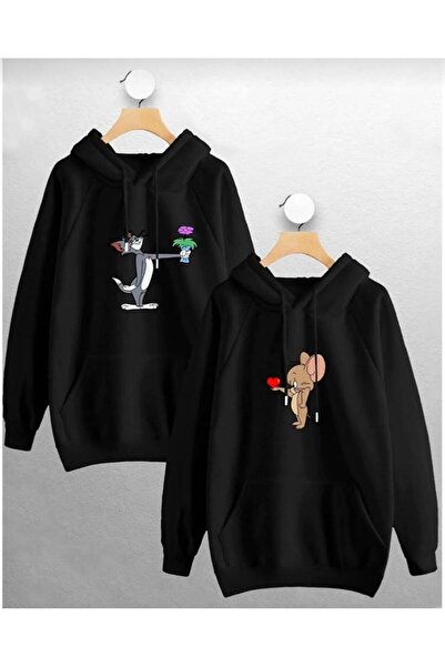 PERISENSE Unisex Femei Bărbați Iubiți Cuplu Combinație Tom și Jerry Design Tr...