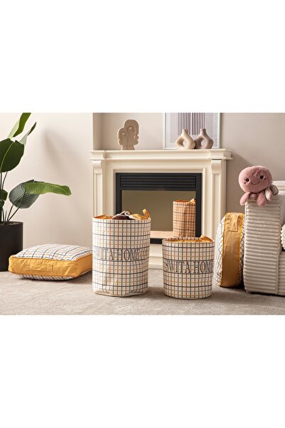 SWITA 4-dijelni dekorativni organizator za kućni dizajn - korpa za veš i igra...