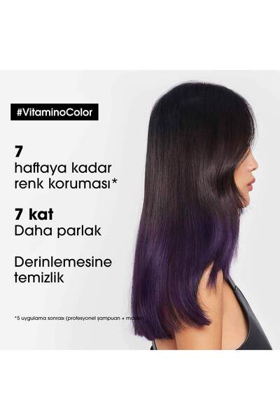 L'oreal Professionnel VITAMINO COLOR RENKLENDİRME İŞLEMİ GÖRMÜŞ SAÇLAR İÇİN RENK KORUYUCU ŞAMPUAN 300 ML 10.1FL.OZ-QEN4|4