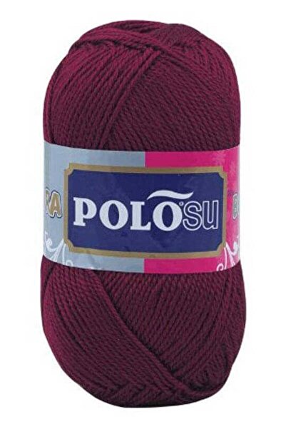 Polosu Lüks Patiklik El Örgü Ipi Bordo 399