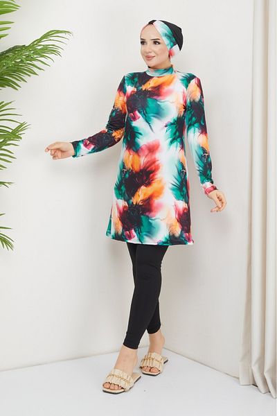 ENDYMION Lycra Fully Covered Hijab Swimsuit