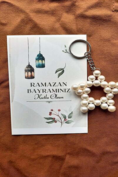 Emtory Home 10 Adet Bayram Hediyesi - İnci Anahtarlık - Ramazan Hediyesi - Ka...