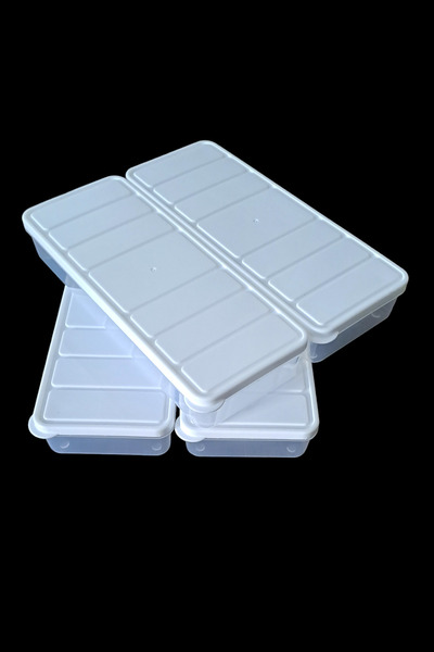 SWENCRAFT Storage Container 4-Piece Selka Microwave and Deep Freezer Pp 5 Selka Stylish Box White