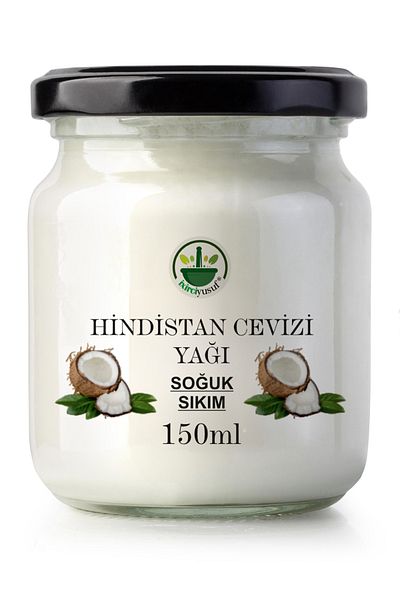 ixirciyusuf Coconut Oil 100% Pure and Natural 150ml (COLD PRESSED)