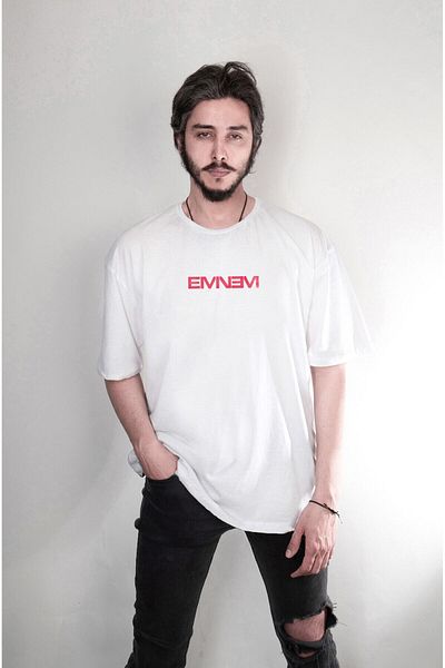 Pisa Art Eminem Rap God Pattern - Tricou supradimensionat unisex