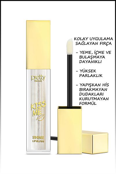 Pretty Beauty Kiss Mee Shine Lipgloss 24 Hour Lasting Radiance Lipstick Pb-170b No:06
