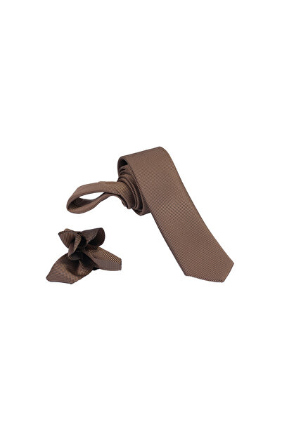 Ruben Cardin Ars Magic Box مجموعة منديل ربطة عنق ذات لون أصلي منقوش عالي الجودة بعرض 5.5 سم