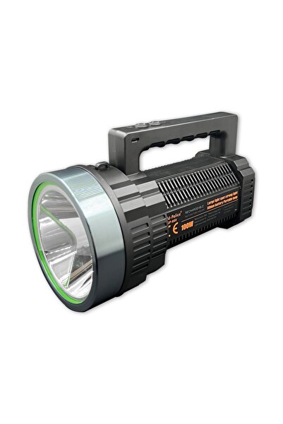 TAREZ GP-660 Şarjlı El Feneri Projektör 100 WATT 5000 Metre Menzilli