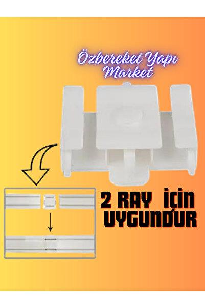 özbereketyapimarket 2 Raylı Korniş Birleştirme Aparatı 2 Li Korniş Birleştirm...