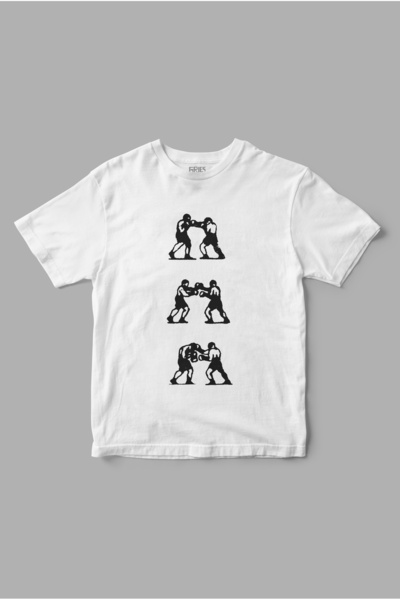 Gries تي شيرت مطبوع بتصميم مخصص لرياضة الملاكمة والقتال