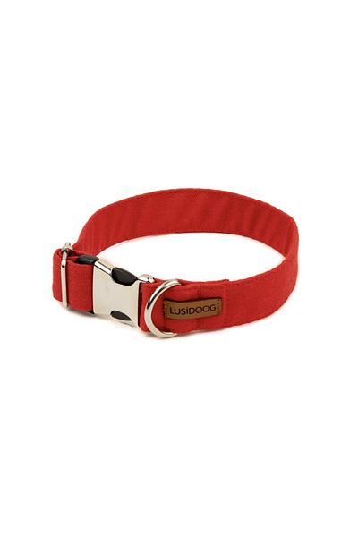 Lusi Doog Red Dog Collar And Dog Bow Tie