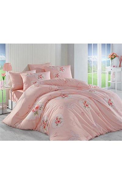 Cotton Life طقم بيكيه مطبوع فردي أليس بينك